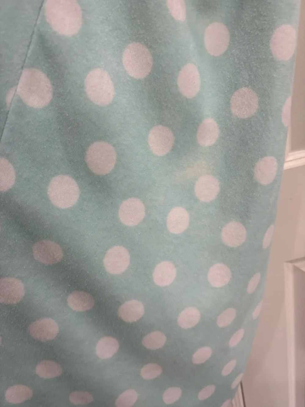 Jasmine & Ginger mint green polka dot wrap towel in small/medium GUC